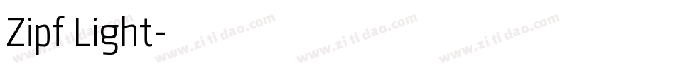 Zipf Light字体转换